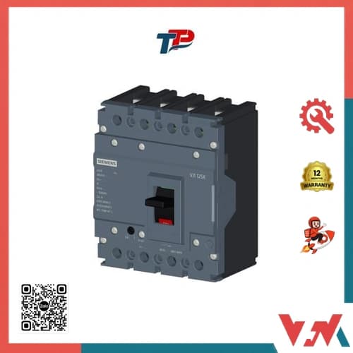 3VJ1092-3EB42-0AA0 – Aptomat khối (MCCB) bảo vệ quá tải 4P 25kA 25A Siemens - Hình 1