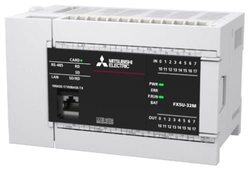 FX5U-32MR/DS – Bộ điều khiển lập trình (PLC) 16I/16O rơle 3A, ETH, nguồn DC Mitsubishi - Hình 1