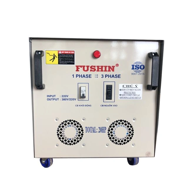 Biến áp Fushin Chứng từ: Hóa đơn VAT Dịch vụ kèm theo: B1R3-20HP380