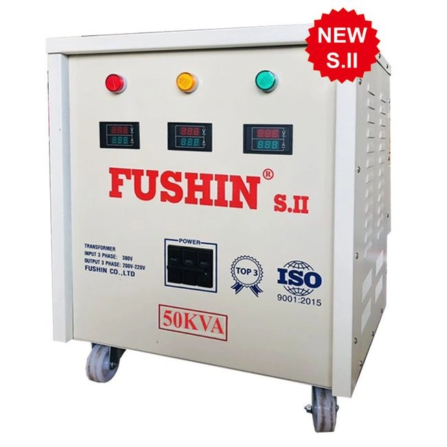Biến áp Fushin Chứng từ: Hóa đơn VAT Dịch vụ kèm theo: S.IICC3P-50K