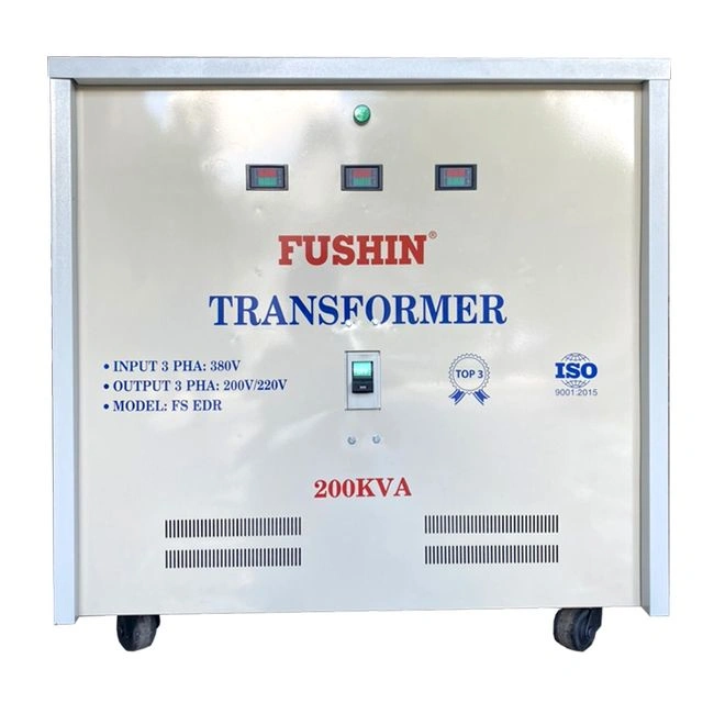 Biến áp Fushin Chứng từ: Hóa đơn VAT Dịch vụ kèm theo: S.IIAL3P-200K