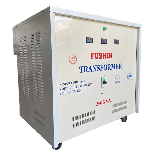 Biến áp Fushin Chứng từ: Hóa đơn VAT Dịch vụ kèm theo: S.IICU3P-250K
