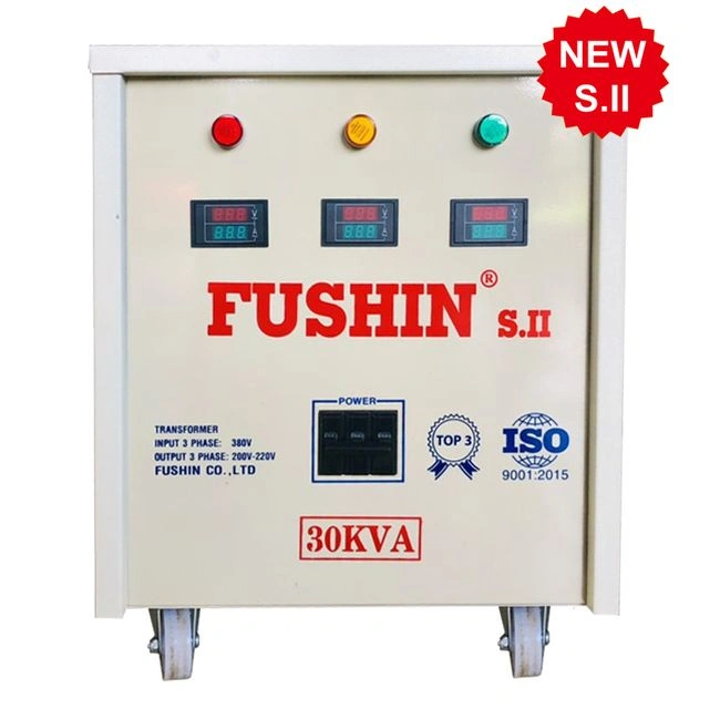 Biến áp Fushin Chứng từ: Hóa đơn VAT Dịch vụ kèm theo: S.IICU3P-30K