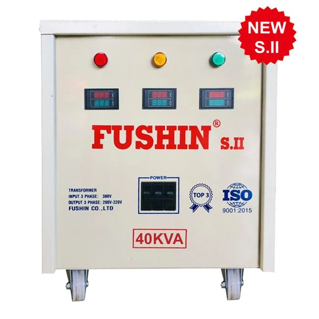 Biến áp Fushin Chứng từ: Hóa đơn VAT Dịch vụ kèm theo: S.IICU3P-40K