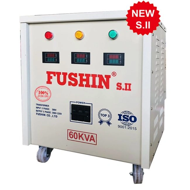 Biến áp Fushin Chứng từ: Hóa đơn VAT Dịch vụ kèm theo: S.IICU3P-60K