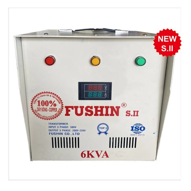 Biến áp Fushin Chứng từ: Hóa đơn VAT Dịch vụ kèm theo: S.IICU3P-6K