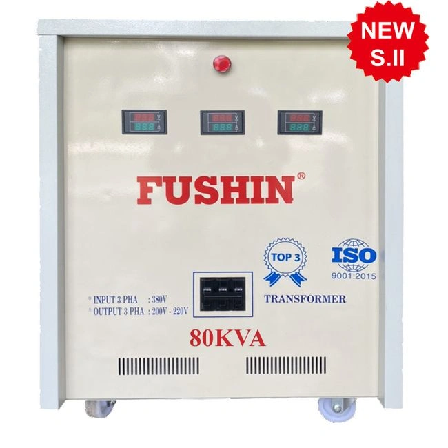 Biến áp Fushin Chứng từ: Hóa đơn VAT Dịch vụ kèm theo: S.IIAL3P-80K
