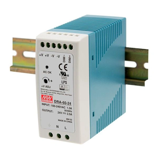 Bộ nguồn Meanwell DRA-60-24 (60W 24V 2.5A)