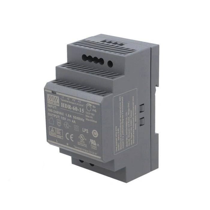 Bộ nguồn Meanwell HDR-60-15 (15V 60W 4A)