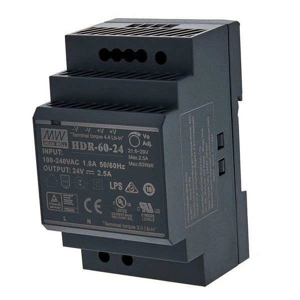Bộ nguồn Meanwell HDR-60-24 (60W 24V 2.5A)