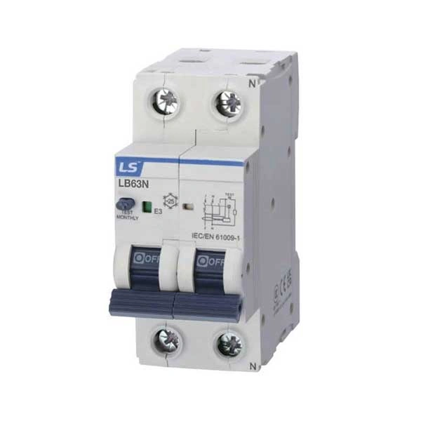 RCBO LS LB63N 1P+N 25A