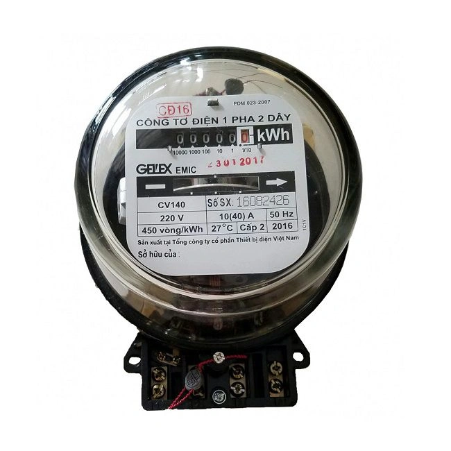 Công tơ điện 1 Pha EMIC CV140 10(40)A