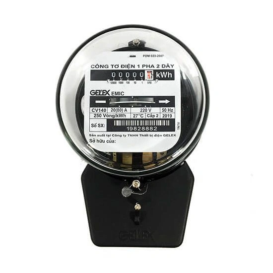 Công tơ điện 1 Pha EMIC CV140 20(80)A