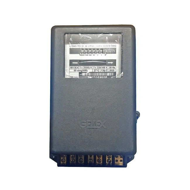 Công tơ điện 3 Pha EMIC MV3E4 3×30/60A hữu công (KWh)