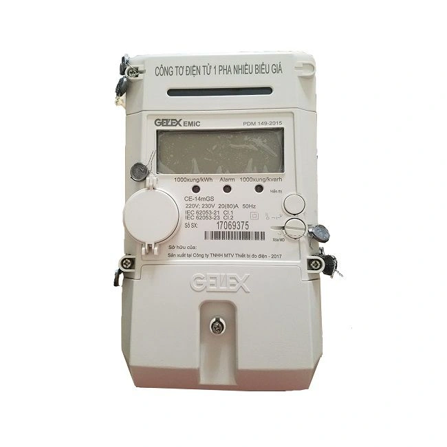 Công tơ điện tử 1 pha 3 giá EMIC CE-11mGS 5/10(A)