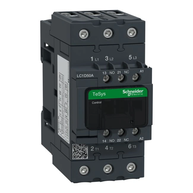 Contactor Schneider LC1D50AB7 50A 1NO+1NC 22kW 24VAC