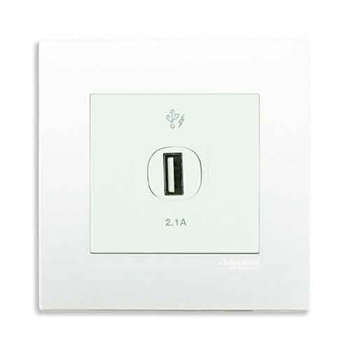 Công tắc và ổ cắm Schneider KB31USB_WE_G19