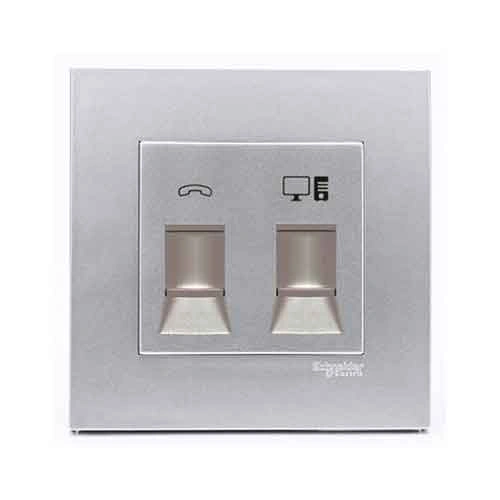Công tắc và ổ cắm Schneider KB32TS_RJ5E_AS