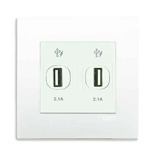 Công tắc và ổ cắm Schneider KB32USB_WE_G19