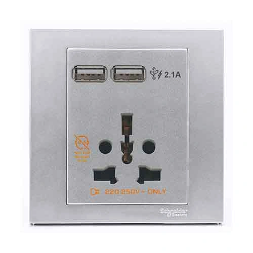 Công tắc và ổ cắm Schneider KB42616USB_AS_G19