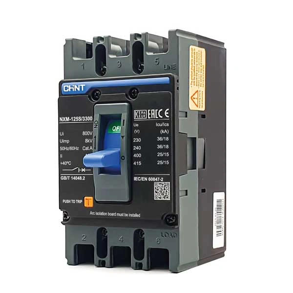 MCCB Chint NXM-125S/3300 100A 25kA 3P
