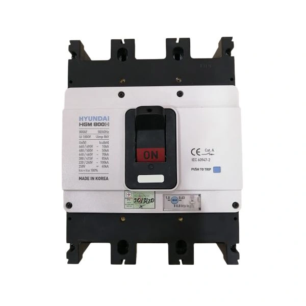 MCCB Hyundai HGM800S-F 3P 700A 65kA