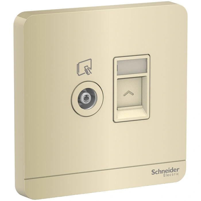 Công tắc và ổ cắm Schneider E8332TVRJS5_WG_G19