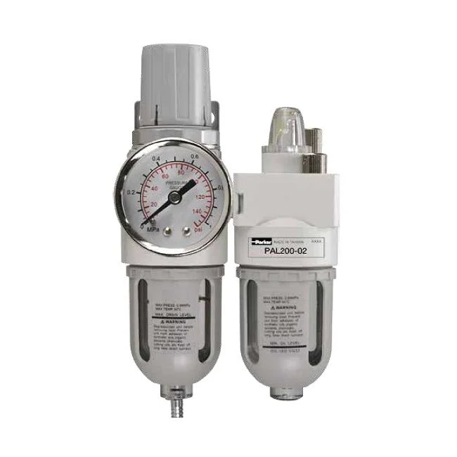 Bộ Lọc Khí – Chỉnh Áp – Cấp Dầu Xả Tay Parker Size 1/4 PCA200-02-B