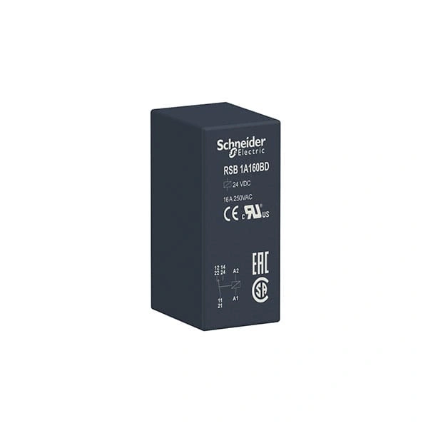 Rơ le trung gian Schneider RSB1A160BD 24VDC (5 chân dẹp)