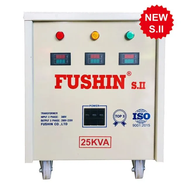 Biến áp Fushin Chứng từ: Hóa đơn VAT Dịch vụ kèm theo: S.IIAL3P-25K