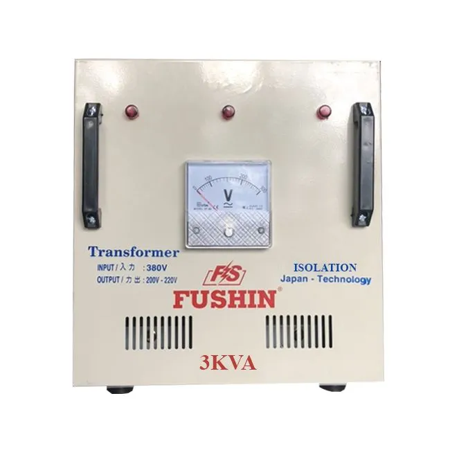Biến áp Fushin Chứng từ: Hóa đơn VAT Dịch vụ kèm theo: S.IICC3P-3K