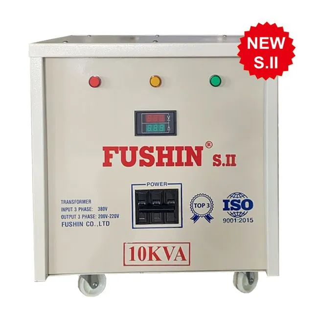 Biến áp Fushin Chứng từ: Hóa đơn VAT Dịch vụ kèm theo: S.IICU3P-10K