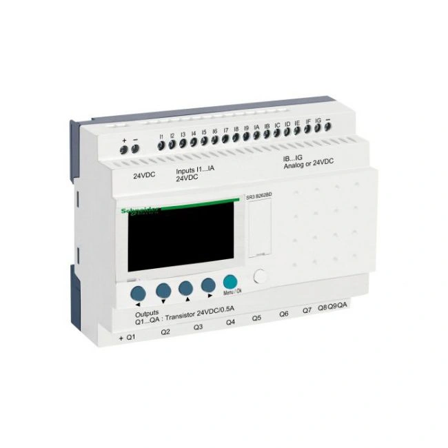 PLC Schneider SR3B262BD 24V (16 in/10 out Relay)
