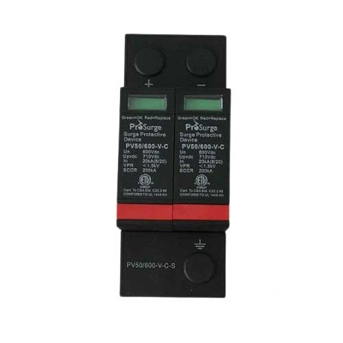 CB chống sét Prosurge PV50-600-V-C-S 600VDC 50kA 2P