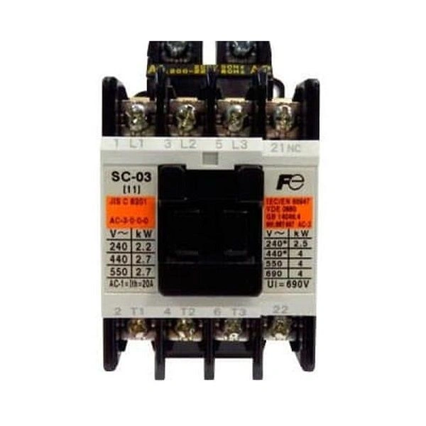 Contactor Fuji SC-03 110V 9A 4kW NO, NC