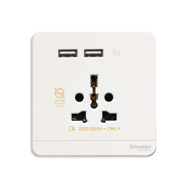 Công tắc và ổ cắm Schneider E8342616USB_WE_G19