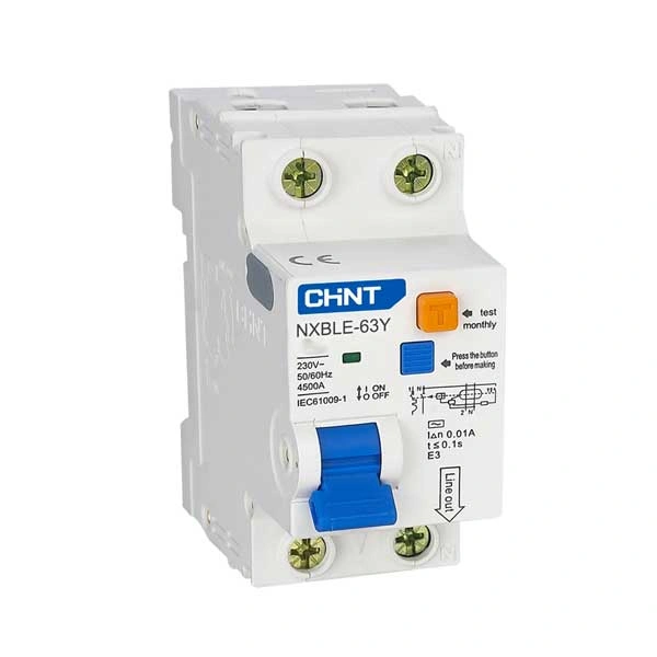 RCBO Chint NXBLE-63Y 10A 30mA 4.5kA 1P+N