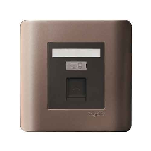 Ổ cắm mạng Zencelo 1.5A màu đồng E8431RJS_6_SZ_G19 Schneider