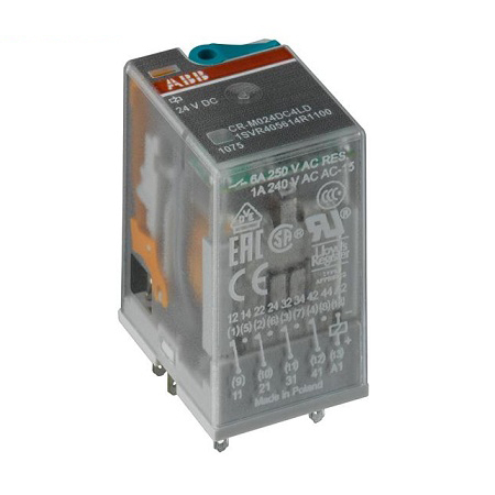 [1SVR405612R1100] Rơ le trung gian CR-M024DC3L 24VDC ABB
