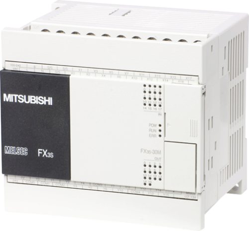 PLC FX3S 24VDC 16 đầu vào/14 đầu ra trans source Mitsubishi