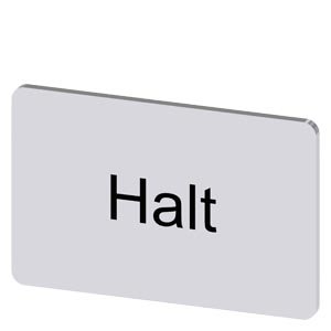 – Tấm nhãn ghi chữ “Halt” 17.5x27mm Siemens