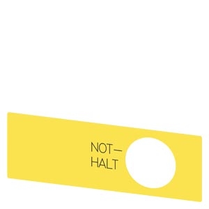 Nhãn vàng NOT-HALT cho actuator dừng khẩn Siemens