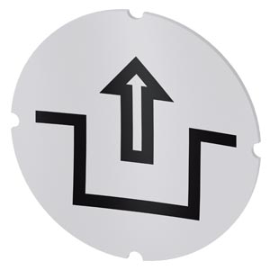 Nhãn tròn trắng sữa biểu tượng Unlock Siemens 3SU1