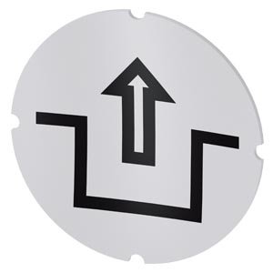 [3SU1900-0AB71-0RL0] Nhãn tròn trắng sữa biểu tượng Unlock Siemens