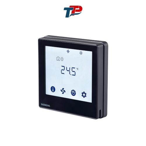 RDF800KN/VB – Bộ điều nhiệt phòng có màn hình, 2/4 ống, đen Siemens