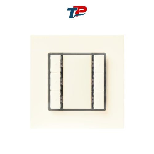 – Nút nhấn KNX 3nút i-sys, trắng titan, k.LED Siemens