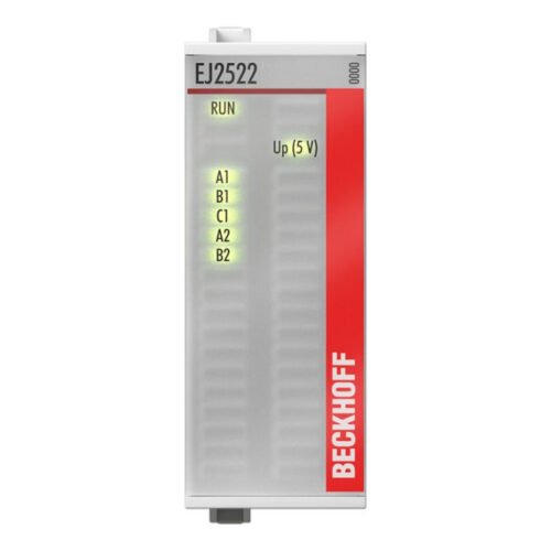 EtherCAT plug-in module, 2-channel pulse train output, incr. enc. simulation, RS422, 50 mA - Beckhoff