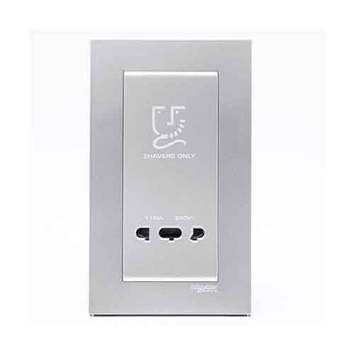 [KBT727V-AS-G19] Ổ cắm dao cạo râu màu xám bạc 50Hz KBT727V_AS_G19 Schneider