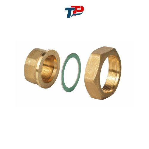 [S55846-Z100] Bộ 2 đầu nối đồng G1"/Rp½" kèm gioăng Siemens