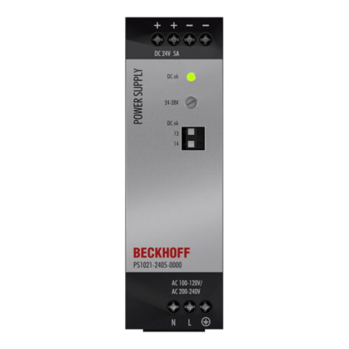 Bộ nguồn PS1000; output: 24 V DC, 5 A; input: AC 100…120/200…240 V, 1-phase - Beckhoff
